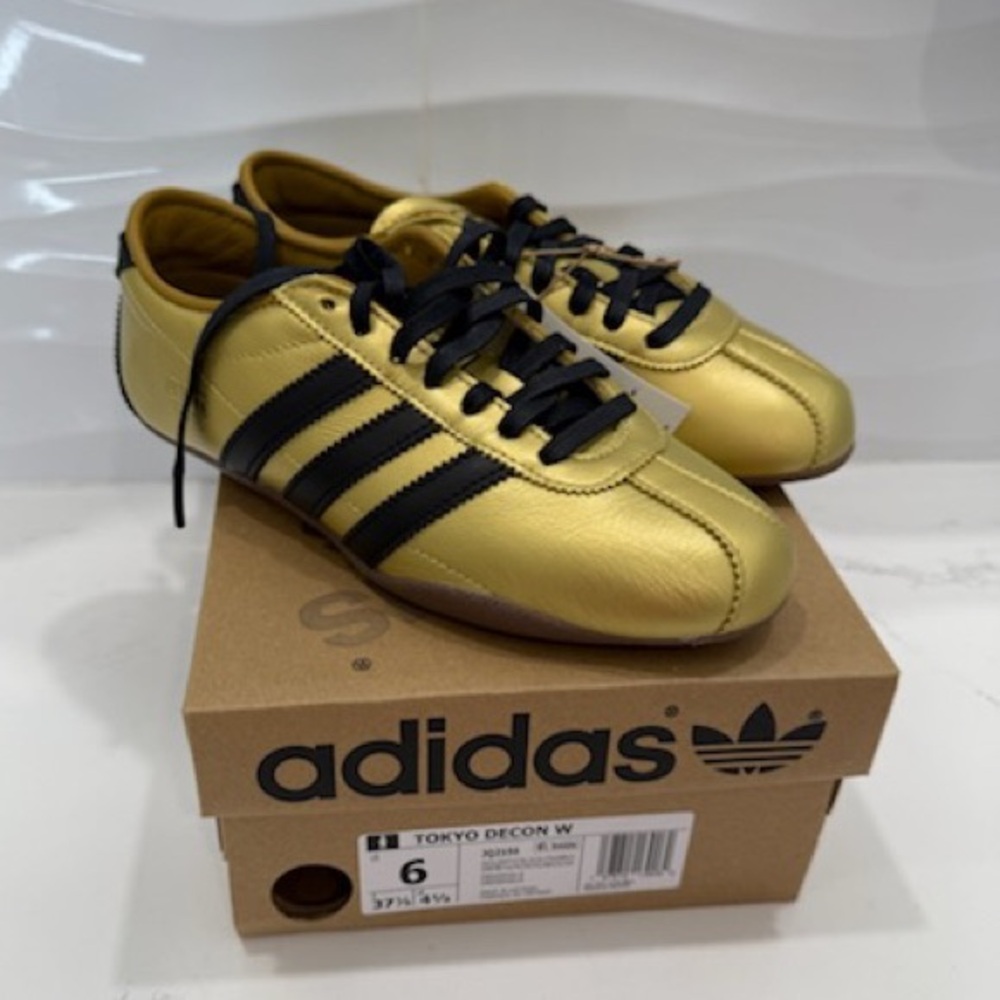 Adidas Tokyo Gold and Black Shoes